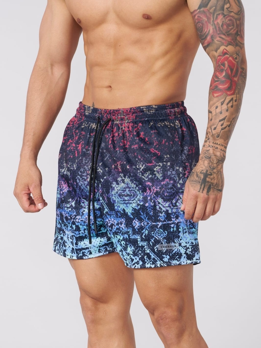 YoungLA Mosaic Swim Shorts (double-sided